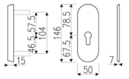 Bezpečnostní rozeta RICHTER R103. PZ (F1, F4, F9)