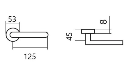 Dveřní kování TWIN KLESO HR H 1735S KOV (E)