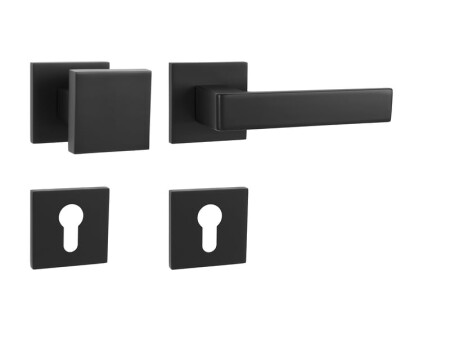 Dveřní kování MP HIT HR SQ6 (BS - Černá matná)