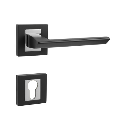 Dveřní kování MP Jasper HR (BS/OC - Černá matná / chrom lesklý)