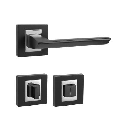 Dveřní kování MP Jasper HR (BS/OC - Černá matná / chrom lesklý)