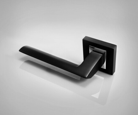 Dveřní kování MP Jasper HR (BS/OC - Černá matná / chrom lesklý)