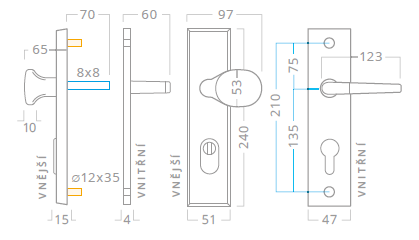 Bezpečnostní kování ACT Atlas (F1)