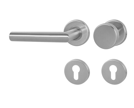 Dveřní kování MP Favorit - R (BROUŠENÁ NEREZ)