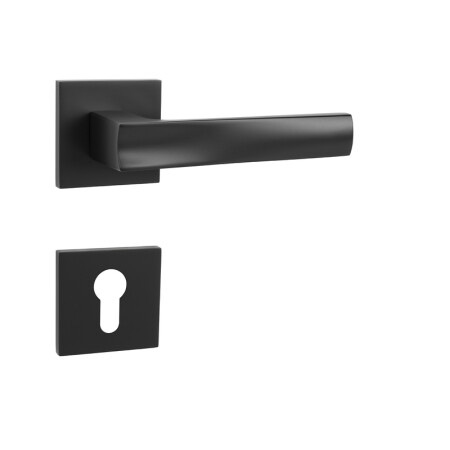 Dveřní kování MP Holly HR SQ6 (NP - BS - Černá matná)