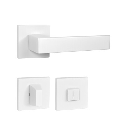 Dveřní kování MP HIT HR SQ6 (WS - Bílá matná)