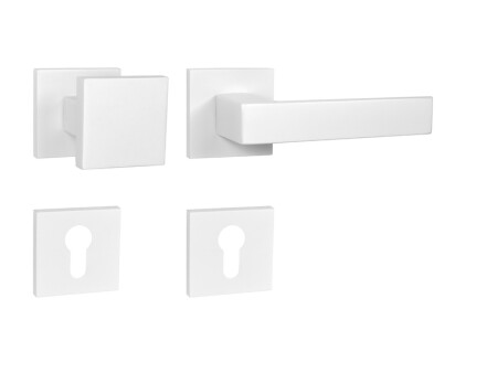 Dveřní kování MP HIT HR SQ6 (WS - Bílá matná)