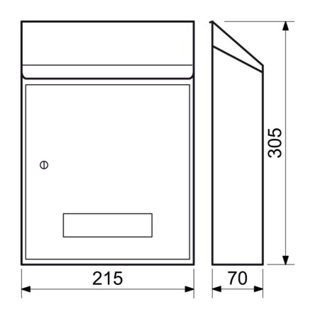 Poštovní schránka RICHTER BK.33.CM (černá matná)