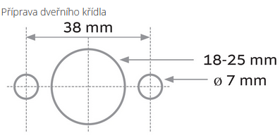 Dveřní kování TWIN ALLEGRA 1618 (CM)