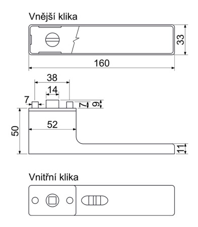 Dveřní kování RICHTER RK.S2.LIBERA (NI-MAT - nikl matný)