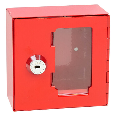 Požární ocelová skříňka se sklem na společný uzávěr - SU RICHTER TS.1010.G.SU (červená)