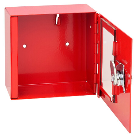 Požární ocelová skříňka se sklem na společný uzávěr - SU RICHTER TS.1010.G.SU (červená)