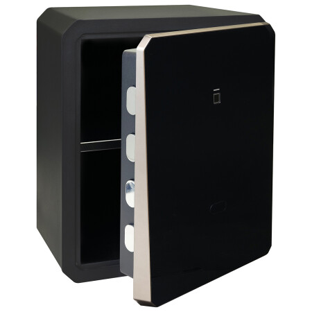 Ocelový sejf s elektronickým zámkem na číselný kód a otisk prstu  RICHTER RS.45.LUX.FIN
