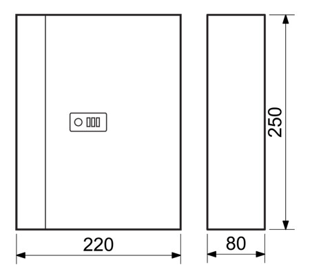 Ocelová skříň na klíče s kódovým zámkem RICHTER TS.28.SED
