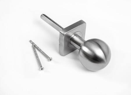 Knoflík ROSTEX s čtvercovou rozetou (nerez mat)