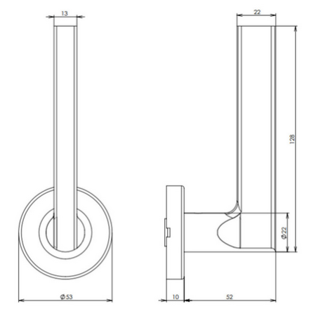 Dveřní kování HOLAR MT 13  (nerez)
