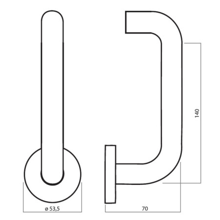 Dveřní kování HOLAR MT 02 (nerez)