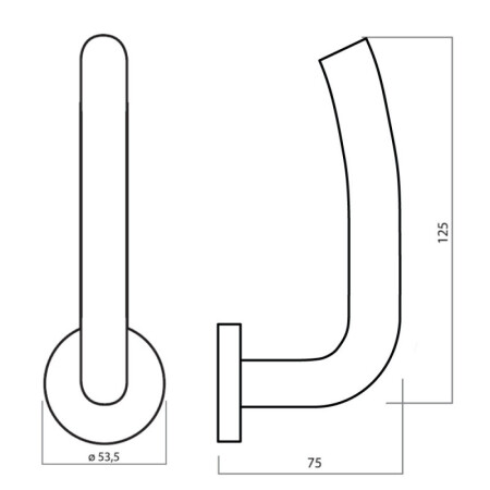 Dveřní kování HOLAR MT 03 (nerez)