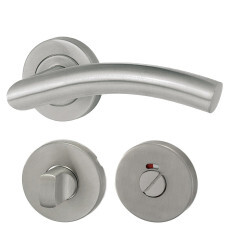 Dveřní kování HOLAR s kulatou rozetou MT 05 (nerez)