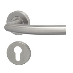 Dveřní kování HOLAR s kulatou rozetou MT 06 (nerez)