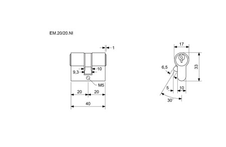 Cylindrická stavební vložka Richter EURO MINUS RC1
