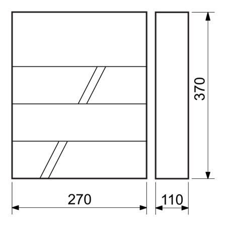 Poštovní schránka RICHTER BK.524.WO.AM (antracit matná s potiskem dřeva)