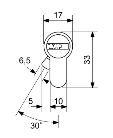 Cylindrická bezpečnostní vložka RICHTER EURO XSTAR R4
