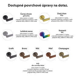 Dveřní kování HOLAR MT 01 s koulí a oválnou rozetou (nerez)