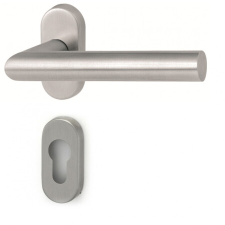 Dveřní kování HOLAR MT 00 s oválnou rozetou (nerez)