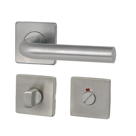 Dveřní kování HOLAR MT 01 s hranatou rozetou (nerez)