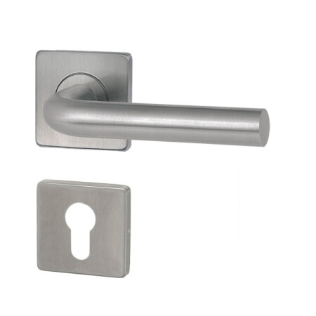 Dveřní kování HOLAR MT 01 s hranatou rozetou (nerez)