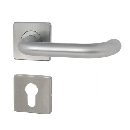 Dveřní kování HOLAR MT 02 s hranatou rozetou (nerez)