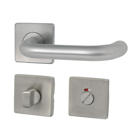 Dveřní kování HOLAR MT 02 s hranatou rozetou (nerez)