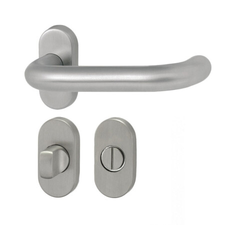 Dveřní kování HOLAR MT 02 s oválnou rozetou (nerez)