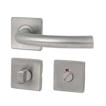 Dveřní kování HOLAR MT 03 s hranatou rozetou (nerez)