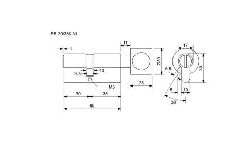 Slepá vložka s knoflíkem RICHTER RB