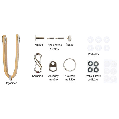 Kožená klíčenka Richter RP.ORGANIZER.HND