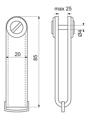 Kožená klíčenka Richter RP.ORGANIZER.MOD