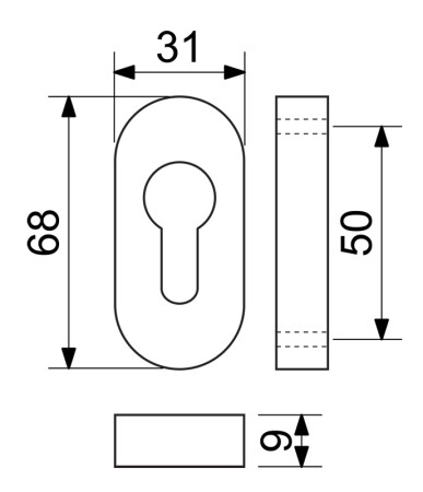 Dveřní rozeta RICHTER RK.F.RO.PZ.CE