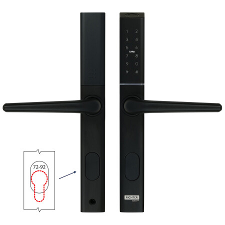 Digitální klika Richter DH.S3B-C.CE (černá)