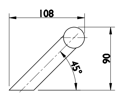 DVEŘNÍ MADLO TWIN BF 118010 (E) - sešikmené - pár