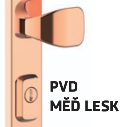 Bezpečnostní kování ROSTEX RN802 FONDI (MĚĎ LESK)
