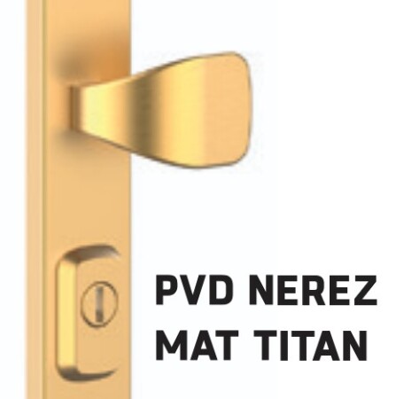 Bezpečnostní kování ROSTEX RN807 FONDI (NEREZ MAT TITAN)