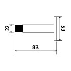 Dveřní zarážka TWIN VL 3687 (E)