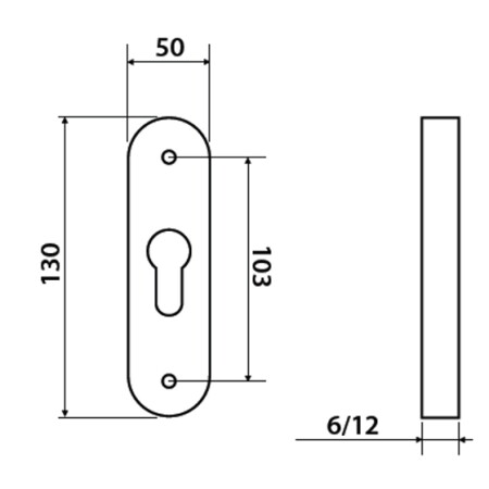 Přídavná rozeta TWIN HARMONIA DI8550 DEF (F1, F4, F9)