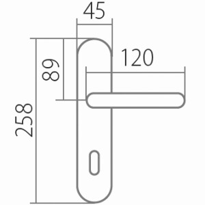 Dveřní kování TWIN AMADEUS BA 1360 (ABR)