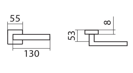 Dveřní kování TWIN DUO HR H 1355 M3 (E)