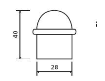 Dveřní zarážka TWIN G 1001 (A, NI-SAT, F1, F9, F4,CM)